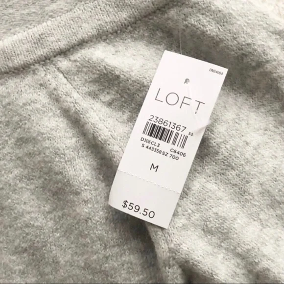 LOFT | Striped Foldover Off Shoulder Sweater *NWT* - Picture 9 of 13